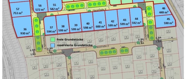 Vermarktungszustand 2. BA Nordwest-Areal